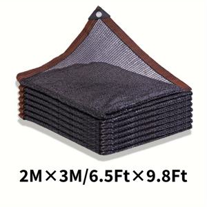 TEMU VANDHAM 8핀 블랙 쉐이드 네트, 그로멧이 있는 UV 보호 메쉬, 식물 커버, 온실, 헛간, 개집, 파티오, 채소밭용 내구성 플라스틱 선스크린 - 크리스마스 & 새해 선물로 이상적, 파티오 커버 메쉬 | 접이식 메쉬 디자인 | 안전한 그로멧, 정원 네트 메쉬
