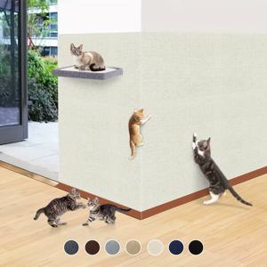 TEMU 큰 고양이 스크래치 패드, DIY 끈적끈적 고양이 스크래치 매트, 고양이 나무 스크래치 패드, 가구 보호 매트, 자체 접착 소파 보호대, 다듬을 수 있음, 사용하기 쉽고, 크리스마스, 침실에 적합 - 휴일 및 연중 사용 가능.|소파패드
