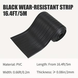 TEMU KOETSU PVC 마모 스트립 5mm 너비 0.22피트 길이 선택적 카약 수리 패치 패들 보드 고무 보트 및 팽창식 보트 수리 마모 스트립, 두꺼운 바닥 측면으로 보트를 더 내마모성 있게 만듭니다.