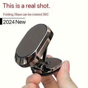 TEMU 360° 회전 자석 차량용 휴대폰 홀더, 강력한 흡착력, 내비게이션용 계기판 마운트, 핸즈프리 운전, DOLWAO