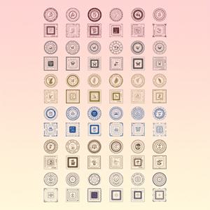 TEMU 72개 꽃 화환 시리즈 스티커, 꽃 영어 숫자 잎 사랑 하트 다양한 스타일 DIY 스크랩북 재료 책 수하물 애완 동물 데칼에 적합