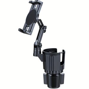TEMU 다용도 2-in-1 차량용 컵 & 태블릿 거치대, 확장 가능한 암 - 360° 회전 베이스, 4-12.9인치 스마트폰/태블릿에 적합, 차량, 골프 카트, 체육관에 이상적 - 튼튼한 폴리카보네이트 소재, 태블릿 거치대 스탠드|태블릿PC