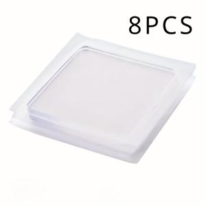 TEMU 8pcs 투명 실리콘 가구 패드 - 충격 흡수, 내열성, 소음 감소, 미끄럼 방지 바닥 보호대 세탁기, 소파, 커피 테이블을위한 전원 필요 없음|소파패드