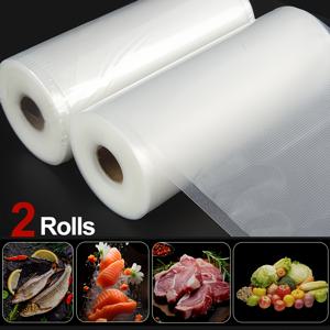 TEMU 2-팩 BPA-Free PE+PA 진공 밀봉 백, 재사용 가능, 찢김 및 상단 파손 방지, 식품 보존, 식사 준비 및 수비드에 이상적, 오래 지속되는 신선도 보장