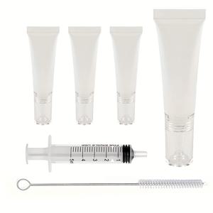 TEMU 4개 세트의 충전식 화장품 분무 병, 10ml 소형 샘플 짜기 빈 병, 바디 로션 분무 병, 홈, 여행 및 가벼우며 휴대하기 편리한 용도에 적합, 분배기 + 청소 브러시 포함|트래블보틀