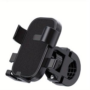 TEMU 1개 튼튼한 ABS 360° 회전 가능한 자전거 폰 거치대 - 사이클링 & 하이킹용 조절 가능한 GPS 마운트, 모든 스마트폰에 적합, 블랙, 산악 자전거 액세서리