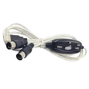 TEMU USB-MIDI 케이블 컨버터 2인 1개, 신디사이저 음악 스튜디오 키보드 와이어 플러그 컨트롤러 어댑터 코드 16채널 지원, 컴퓨터 및 노트북 /맥 호환