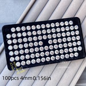 TEMU 100개 스파클링 5mm 원형 삼차원 자이콘 자유 인조 보석, DIY 보석 만들기, 귀걸이, 반지, 손수작업 보석 디자인 액세서리|링귀걸이