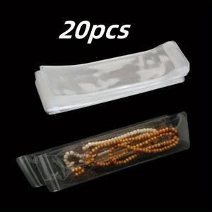 TEMU 20개 팩 투명 PVC 보석 보관 백 - 반지, 귀걸이, 목걸이 및 공예품을 위한 방진 및 방습 포장 - 액세서리 정리 및 진열 케이스, 보석 제작 진열 및 포장 용품, 비즈 및 보석 제작