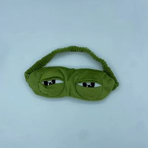 TEMU 1개 부드러운 플러시 잠자기용 안대 - 귀여운 개구리 디자인 3D 블라인드폴드, 라텍스 프리 여행 및 가정용, 모든 빛을 차단하는 편안한 베이지 색상, 수면 안대