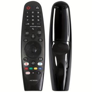 TEMU 2017년형, 모든 LG TV 모델에 사용 가능한 범용 리모컨, 간편한 디자인, 배터리 구동, 적외선 센서, 음성 기능 없음, 단일 기기 지원, 레이저 없음, 작동 전압 ≤36V