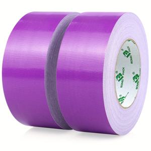 TEMU 2-팩 보메이 팩 자주색 원단 덕트 테이프, 50mm x 10M, 수리용 고성능 산업용 테이프, 방수, 다중 표면 사용 - 플라스틱, 유리, 금속, 석재, 실내 및 실외 포장