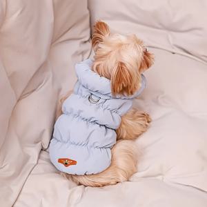 TEMU [1pc 미토우 애완 동물 겨울 코트] 미토우 애완 동물 겨울 코트 1개, 버튼으로 닫힐 수 있는 니트 폴리에스테르 강아지 자켓, 소형부터 중형까지의 품종에 적합, 봄, 가을, 겨울에 적합