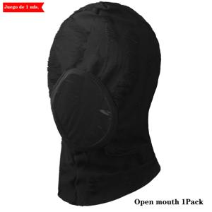TEMU 남녀 공용용 펑크 밴다나 니트 발라클라바 마스크 캡, 거리 록, 찢어진 스타일, 바, 클럽, 레이브, 캐주얼 스트리트웨어, 파티, 힙합 공연에 이상적입니다.