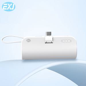 TEMU EXJ 5000mAh 미니 휴대용 파워 뱅크, 듀얼 USB 및 Type-C 포트, LED 조명, 아이폰 및 장치용 범용 호환성, 컴팩트 여행 충전기 및 리튬 폴리머 배터리, 여행용 파워 뱅크|보조배터리|C타입충전기