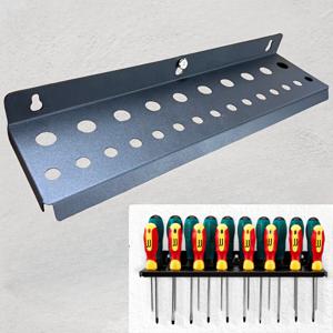 TEMU 1pc 다목적 금속 벽걸이 도구 정리대, 튼튼한 스크루드라이버 및 도구 보관 홀더, 워크샵, 창고, 차고, 가정 및 소매용