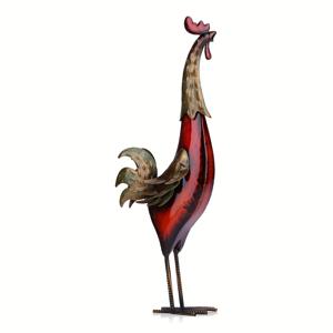 TEMU 1개의 빈티지 금속 수탉 조각상, 수제 S자형 동물 조각, 바닥 장착, 야외 정원 장식, 결혼식, 동물 애호가 선물, 크리스마스 파티 선물에 이상적 - 전기 또는 배터리 필요 없음