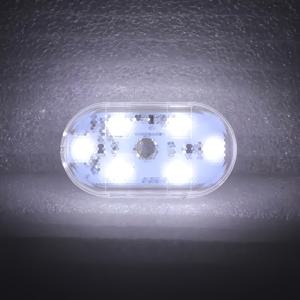 TEMU 6개의 LED 터치 감지 스위치가 있는 자석 차량 루프 앰비언트 라이트 - USB 충전 - 화이트/블루/컬러풀 RGB LED 차량 내부 조명