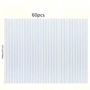 TEMU 60개 팩 내구성 70인치 굴곡 가능한 흰색 유리 섬유 지지대 농업 구조물용, 자외선 및 서리 보호