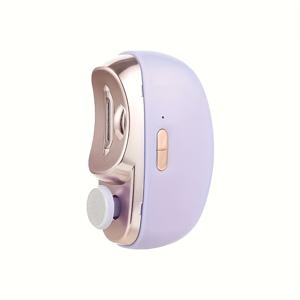 TEMU 1pc Teexin USB 충전식 전기 네일 클리퍼 LED 조명, 꼬집음 방지 안전 기능, 연마 및 연삭 기능, 긴 배터리 수명, 휴대용 디자인, 모든 연령대에 이상적, 고급 선물 포장|네일|매니큐어|손톱깎이