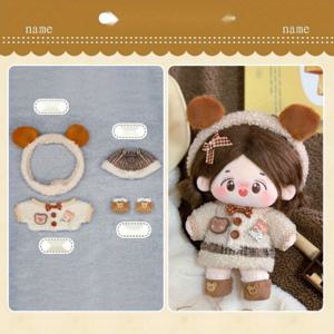 TEMU 1 세트 인형 옷 만들기 키트, 인형용 7.87 인치 면 드레스 업 옷, DIY 패션 액세서리, 다양한 스타일, 인형 옷 세트 (인형 미포함)