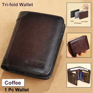 TEMU 남성용 빈티지 소가죽 지갑, RFID 차단 보호 기능이 있는 다기능 신분증 및 카드 홀더 상층 소가죽 머니백, 발렌타인데이 선물용 2개 신분증 창|카드지갑|지갑|가죽가방