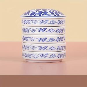 TEMU 5-Layer 스택 가능한 세라믹 페인트 팔레트 세트 - , 고아슈, 피그먼트, 잉크를 위한 둥근 포르셀라인 워터 컬러 혼합 트레이 - 내구성, 쉽게 청소, 미끄럼 방지 디자인