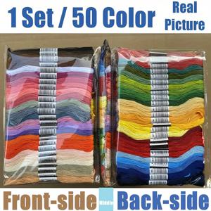 TEMU 고품질 자수 실 50롤, 풍부한 색상 조합, 크로스 스티치 및 DIY 공예 및 재봉 프로젝트에 적합
