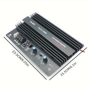 TEMU 1000W 고출력 자동차 오디오 앰프 보드 - 강력한 베이스와 저왜곡의 12V 모노 서브우퍼, 차량 업그레이드용 쉬운 설치 및 베이스 향상 | 노브 컨트롤 패널 | 효율적인 열 분산, 앰프 오디오 카 시스템