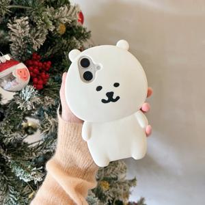 TEMU 애플 폰 16, 15, 14, 및 13 프로 맥스에 적합한 스스로를 모욕하는 곰 폰 케이스입니다.