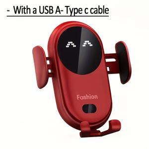 TEMU USB 전원 자동 클램핑 차량 전화 거치대, 15W 고속 충전 에어 벤트 휴대폰 브래킷, iPhone 16 Pro Max/16/15/14/13/12/11/XS/X/8, Samsung Galaxy S24/S23/S22/Note 20 Ultra/Note 10/S10/S9/S8과 호환, 자동차용 배터리 없음|핸드폰거치대|휴대폰거치대