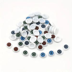TEMU 60개 혼합 색상 플라스틱 인형 눈, 오발 플랫 공포 눈 DIY 동물, 플러시 장난감, 수제 공예 및 인형 곰 창조