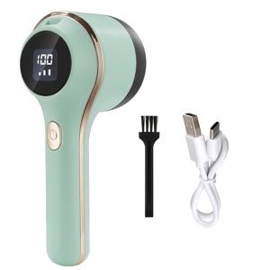 TEMU USB 충전식 직물 면도기, 6인치 정밀 스틸 블레이드, 3단계 조절, 디지털 디스플레이, Type-C 충전, 700mAh 리튬 배터리, 옷, 담요, 가구, 이상적인 선물