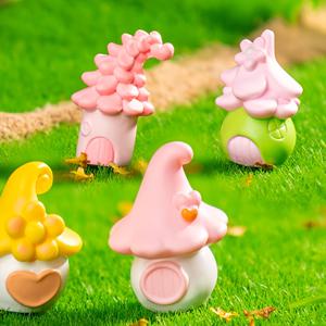 TEMU 4pcs Whimsy Woods 미니어처 페어리 가든 액세서리, 만화 페어리 하우스 인형, 실리콘 페어리 테일 장식, 실내 및 실외용, 다용도 룸 데코, 크리스마스, 추수감사절, 발렌타인데이, 졸업 선물에 이상적 - 전기 필요 없음