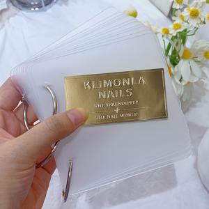 TEMU KLIMONA 네일 아크릴 네일 컬러 스와치 북, 투명 네일 아트 샘플 컬렉션, 휴대용 폴리비닐 클로라이드 디스플레이 케이스, 매니큐어 쇼케이스