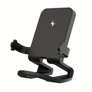 TEMU 1개 15W 고속 무선 충전기 스탠드, USB Type-C 호환 가능, 열 방출 기능이 있는 휴대용 폰 홀더, iPhone 16/15/14/13/12/11/8용, Galaxy S24/S23/S22용