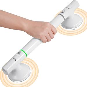 TEMU 욕조 및 샤워용 그랩 바, 17.7인치 (약 45.0cm) 노인용 샤워 핸들, 3mm 두꺼운 TPE 소재 강력한 흡착컵, 노인용 욕실 욕조 화장실 샤워 장벽 그랩 바 - 화이트
