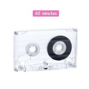 TEMU 음성 및 음악 녹음을 위한 45/60/90분 자기 오디오 테이프 재생을 위한 빈 카세트 케이스.