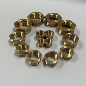 TEMU 14개의 육각형 황동 감속 커플링, 1/4-1/8 인치 2개, 3/8-1/4 인치 2개, 1/2-3/8 인치 2개, 1/2-1/4 인치 2개, 3/4-1/2 인치 2개, 1 인치-1/2 및 3/4 인치 어댑터 각 2개 포함 - 표준 나사가 있는 범용 유형, 금속으로 만들어짐.