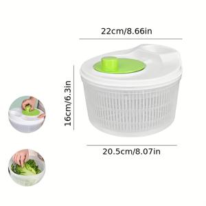 TEMU 1개, 다기능 주방 도구: 채소 및 과일 건조기, 샐러드 스피너, 스펀더 바구니 및 드레이너 - 건강한 식사를 준비하는 데 시간과 에너지를 절약하는 다기능 주방 도구 세트|야채탈수기