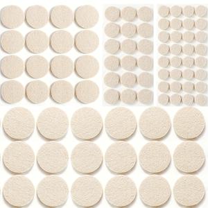 TEMU 240개의 가구 펠트 패드, 다양한 크기로 설계되어 hardwood 바닥을 보호하고, 미끄럼 방지 의자 다리 패드, 및 다른 크기의 자체 접착성 고무 의자 발을 보호합니다.