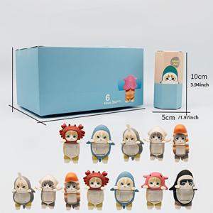 TEMU 12개 짜리 모투스앤드 박스 미니어처 고양이 피규어, 귀여운 PVC 하이퍼 룸 장식, 랜덤 콤보, 파티 선물 및 크리스마스 선물에 전원이 필요하지 않음