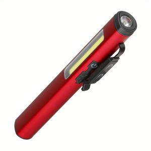 TEMU 1pc Orlite 충전식 USB LED 손전등, 알루미늄 합금 포인트 빔 미니 토치, 자석 클립, 2 기어, 120 최대 밝기, 비수면, Type-C , USB 케이블 포함, 데이, 부활절, 독립기념일, 노동절 축제에 적합