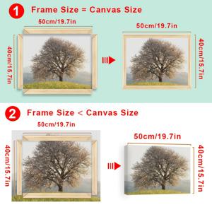 TEMU 1세트 30x40 40x60 50x70cm DIY 캔버스 프레임 키트, 갤러리 랩 유화용 솔리드 우든 스트처 바, 포스터 - 조립 쉬움, 액세서리 포함