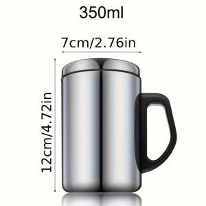 TEMU 2 사이즈 스테인리스 스틸 보온 보냉 커피 머그 세트 - 더블 월드, 500ml/16.9oz & 300ml/10.14oz, 음료를 뜨겁거나 차갑게 6시간 유지, 충전되지 않음, 모든 계절에 이상적인 선물