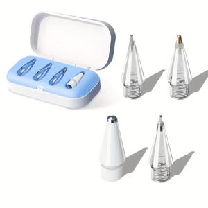 TEMU 애플 펜슬 (1세대/2세대), 프로 & USB-C용 6-in-1 정밀 연필 팁 세트 - 다양한 스타일 포함, 보관 상자 포함, 내구성 및 내마모성, 드로잉, 메모 및 디자인에 이상적 - 모든 세대에 적합