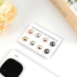 TEMU 8개 헤드스카프 자석 브로치, 다용도 무침강력 자석 헤드스카프 브로치, 스카프 자석 버클, 헤드스카프 자석, 여성용 헤드스카프, 스카프, 옷, 카드 없이