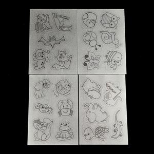 TEMU RS001 동물 컬러링 열수축 튜브 DIY 공예 키트 액세서리, 주얼리 및 귀걸이용