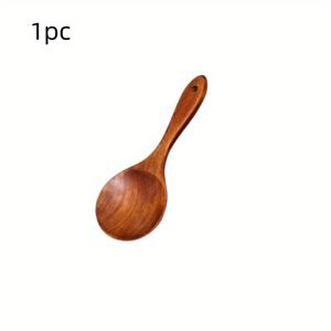 TEMU 1pc 쌀 숟가락, 나무 쌀 삽, 가정용 쌀 삽, 내구성과 세련된 주방 용품, 주방 용품, 레스토랑 주방 소형 도구, 식기