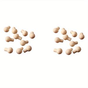 TEMU 20개 미니어처 나무 서랍 손잡이 & 창 손잡이 - 인형집 DIY용 1:12 스케일, 살구색, 매끄러운 마감 - 공예 및 놀이에 이상적, 미니어처 인형집 액세서리